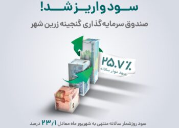 واریز سود دوره شهریورماه 1402صندوق گنجینه زرین شهر