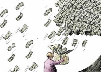 گردش تند موتور چاپ پول