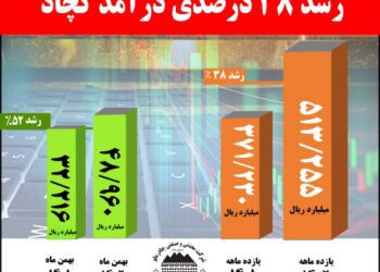 رشد ۳۸ درصدی درآمد کچاد