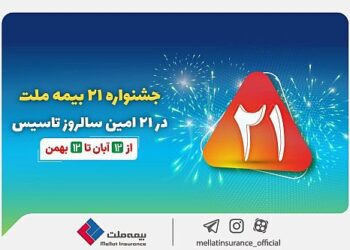 جشنواره ۲۱ بیمه ملت به مدت سه ماه برگزار می‌شود