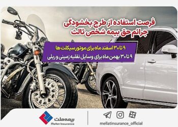 بخشودگی جریمه حق‌بیمه وسایل نقلیه فاقد بیمه‌نامه شخص ثالث