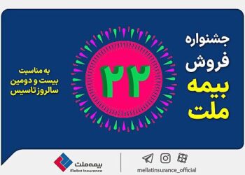 جشنواره فروش بیمه ملت با تخفیف ۲۲ درصدی و جوایز ویژه